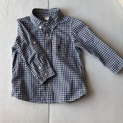 Baby GAP ネイビーチェックシャツ　18-24monthのサムネイル