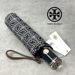 新品タグ付✨トリーバーチ Tモノグラム 折りたたみ傘 雨傘 自動開閉