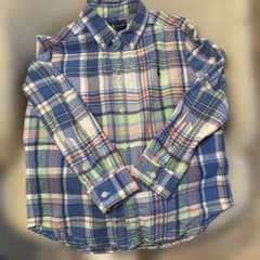 Ralph Lauren 6 120㌢相当　キッズ長袖 チェックシャツのサムネイル