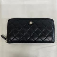 ◇CHANEL 長財布 2番台 マトラッセ ラムスキン ブラック 10433 - メルカリ