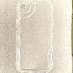 iPhone8 SE 대응 클리어 케이스 웨이브 디자인 소프트 케이스