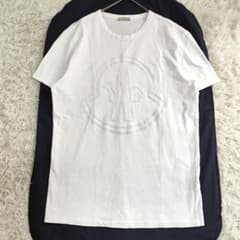 23769✨モンクレール ビッグロゴ 半袖Tシャツ ホワイト サイズM 23769✨モンクレール ビッグロゴ 半袖Tシャツ ホワイト サイズM - メルカリ