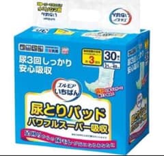 エルモアいちばん尿とりパッドパワフルスーパー吸収30枚入【8個パック】のサムネイル