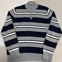 Tommy Hilfiger ストライプニット ハーフジップのサムネイル