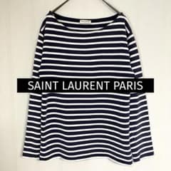 サンローランパリ ボーダー バスクシャツ Saint Laurent サンローラン ボーダーバスクシャツ フランス製 - メルカリ
