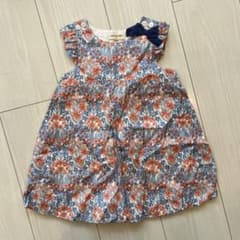 sense of Wonder 花柄 リバティ リボン ワンピース 80cmのサムネイル
