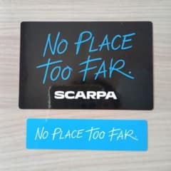 SCARPA ステッカー No Place Too Far 2枚セット