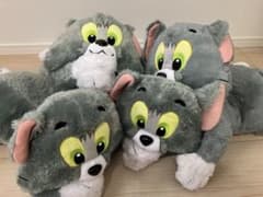新品未使用タグ付き　トムとジェリー　キラキラ寝そべりBIGトム　プレミアムトム