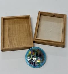 Silver Cloisonne 브로치 기하학적 패턴