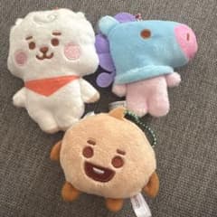 BT21 봉제인형 키홀더 3체 세트 현라