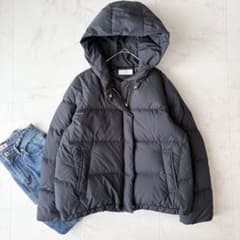 美品✨《スローブイエナ》ショールフードショートダウンコート 黒 38