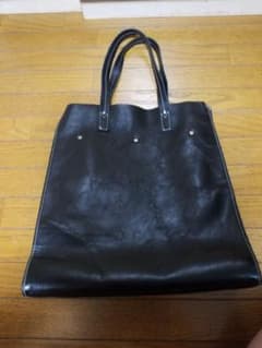 COMME des GARCONS　トートバッグレザー　黒皮のサムネイル