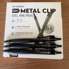 STAGEEEK GX1 ジェルインクペン 0.5mm ブラック 3本セットのサムネイル