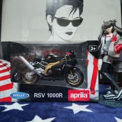【バイク模型.プラモデル完成品】 1/10 アプリリア RSV 1000Rのサムネイル