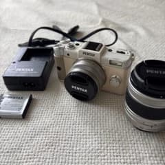 【美品】PENTAX Q ダブルレンズキット 01/02 ホワイトのサムネイル