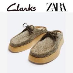 Clarks × ZARA レザーミュール Clarks - how様専用 CLARKS® x ZARA レザーミュール 40の通販 by