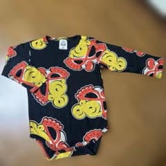 «美品»HYSTERIC MINI 総柄 ロンパース 80