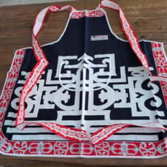 北海道アイヌ文様 エプロン 観光みやげ　 子供用エプロン