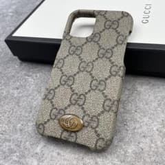 상태좋음 GUCCI 구찌 GG 스프림 iPhone12mini 케이스
