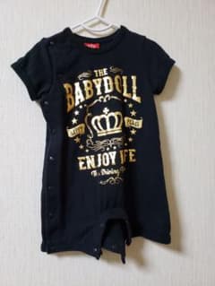 BABYDOLL 黒✕ゴールドロンパースのサムネイル