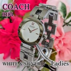 良品 COACHコーチ レディース腕時計シルバー ブレスレット 電池交換