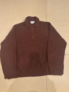 TTT MSW ブラウン ハーフzip up knit ニットポロ セーター - メルカリ