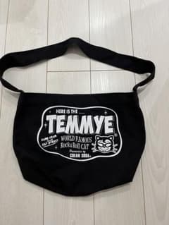 TEMMYE ロゴプリント ショルダーバッグ ブラックのサムネイル