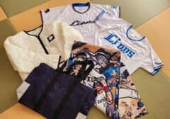 ライオンズ ユニフォーム 2点 ジャンパー、のれん、バッグ、のサムネイル
