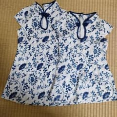 子供用 キッズ チャイナ服 サマードレス 2枚