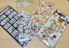 シ*」様 平成レトロ✴︎パンちゃん、ウサちゃん、ブロック　シールのサムネイル