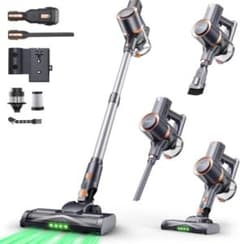 掃除機❣️コードレス 70Kpa 超強力 自立式＆グリーンライト 着脱バッテリー 掃除機 コードレス 70Kpa 超強力吸引 最軽量 自立式 グリーンLED