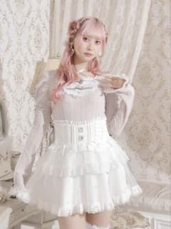 ノエミー お嬢さんバックレースアップフレアスリーブカットソー ピンク