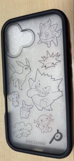 ポケモン iPhoneケース クリア ブラックのサムネイル