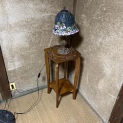 木製 花台 透かし彫り 葡萄模様 コーナー台 昭和レトロ - メルカリ