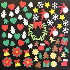 クリスマス☆クラフトパンチ☆アルバム素材・飾り - メルカリ