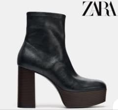 ZARA 厚底ブーツ 36のサムネイル