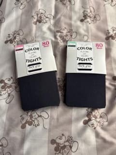 【新品未使用】﻿ 80デニールタイツ 2枚セット