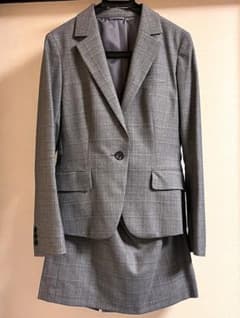 THE SUIT COMPANY チェック柄ジャケット&スカート サーモライト