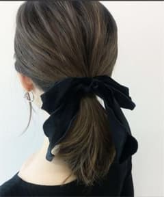 リボン付ヘアゴムのサムネイル