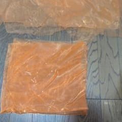 オレンジ オーガンジー布ハギレ 6枚セットのサムネイル