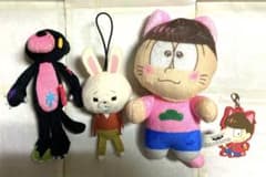 봉제인형 각종 3점 & 고무 스트랩