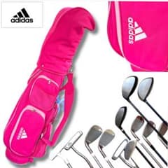 セット】アディダス ゴルフクラブセット 12本+カバー ティー ゴルフ