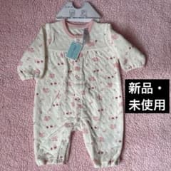 【新品】ロンパース 60-70cm 羊柄　ピンクのサムネイル
