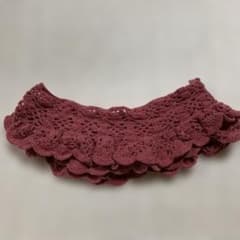 ハンドメイド クロシェ編み フリルストールのサムネイル