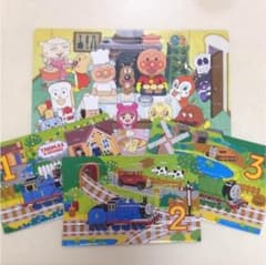 ☆アンパンマン トーマス パズル☆知育玩具子どもキッズおもちゃ絵合わせ