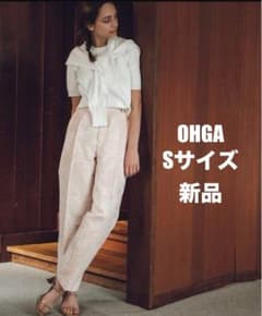 新品】OHGA オオガ フラワージャガードパンツ ピンク Sサイズ - メルカリ
