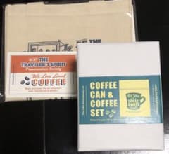 トラベラーズファクトリー 14周年 記念缶 ノベルティバッグ コーヒー