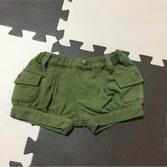 女の子用 カーキショートパンツ size90のサムネイル