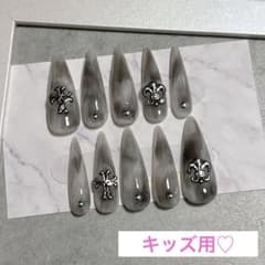 キッズネイル マーブルネイル クロムネイル kogyaruのサムネイル