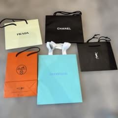 ハイブランド ショップ袋 5枚セット PRADA CHANEL HERMES他 - メルカリ